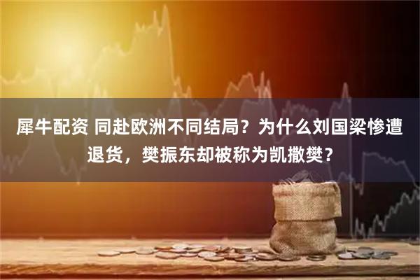 犀牛配资 同赴欧洲不同结局？为什么刘国梁惨遭退货，樊振东却被称为凯撒樊？