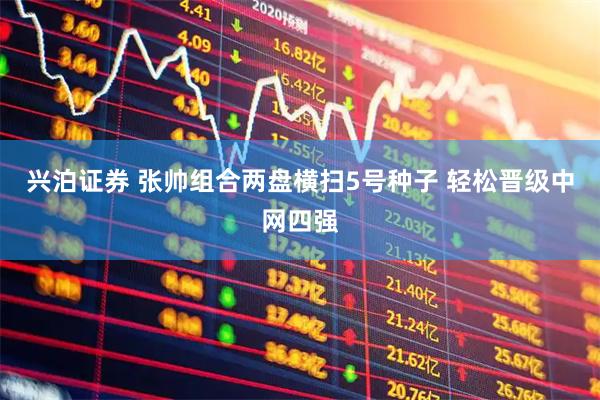 兴泊证券 张帅组合两盘横扫5号种子 轻松晋级中网四强